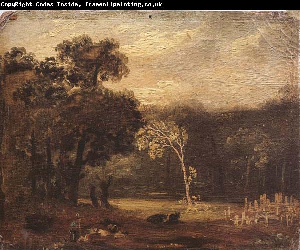 Samuel Palmer Sketch from Nature in Syon park